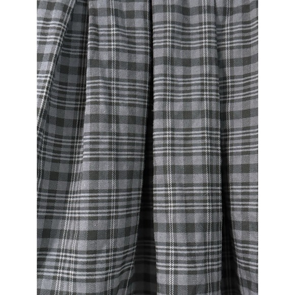 Hot Topic Black Gray Plaid Pleated Skirt Suspenders Goth Grunge Academia Emo SzM - Picture 5 of 10